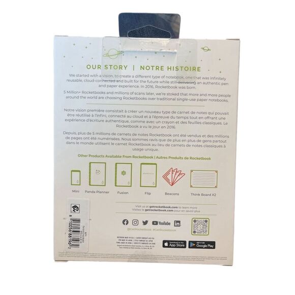 Rocketbook Note Reusable Smart Notebook - Black - Picture 2 of 4